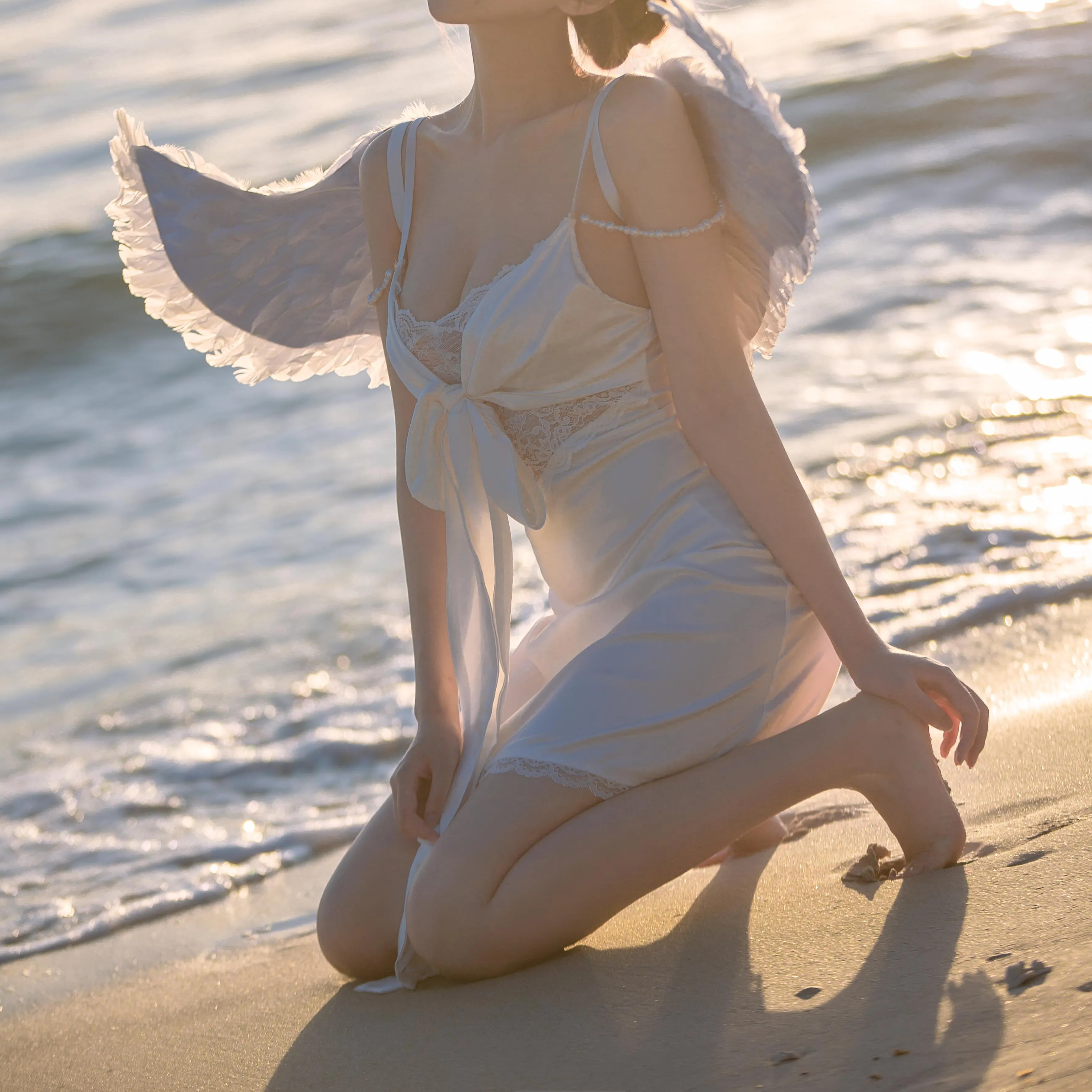 念雪ww – NO.35 海边神明少女 [50P]插图2